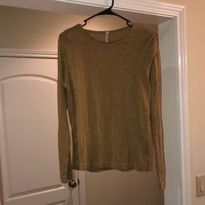 Gold sparkly top